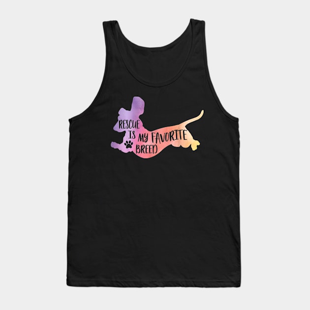 Rescue Is My Favorite Breed Tank Top by Xamgi